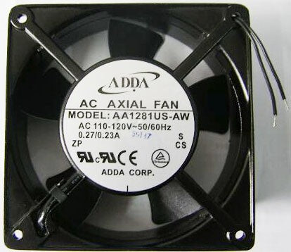 ADDA AA1281US-AW 110/120V 0.27/0.23A 2wires Cooling Fan ADDA AA1281US-AW 110/120V 0.27/0.23A 2wires Cooling Fan
